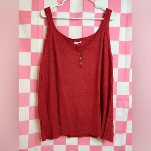 Eileen Fisher Red Tank Top